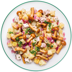 Салат с опятами и курицей ЛЕНТА FRESH, 180г, крупный план