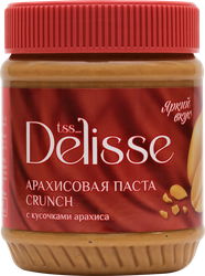 Паста арахисовая DELISSE Crunchy, 340г, фотография