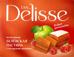 Пастила DELISSE Белевская с малиной, 100г, фотография
