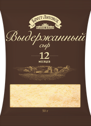 Сыр БРЕСТ-ЛИТОВСК Выдержанный 12 месяцев 45%, без змж, 50г, картинка
