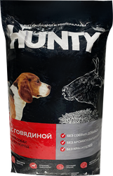 Корм сухой для взрослых собак HUNTY с говядиной, для всех пород, 10кг, фото