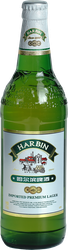 Пиво светлое HARBIN Premium фильтрованное пастеризованное 5%, 0.61л, крупный план