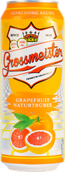 Напиток пивной GROSSMEISTER Naturtrubes Grapefruit нефильтрованный пастеризованный 2%, 0.5л, картинка