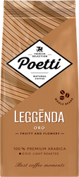 Кофе зерновой POETTI Leggenda Oro натуральный жареный, 250г, вид