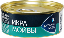 Икра мойвы деликатесная РУССКОЕ МОРЕ Люкс Оригинальная, 100г, фото