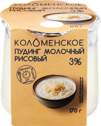 Пудинг молочный КОЛОМЕНСКИЙ Рисовый 3%, без змж, 170г, изображение