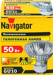 Лампа галогенная NAVIGATOR JCDRC 50W, GU10, 230V Арт. 94208, фото