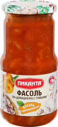 Изображение товара Фасоль ПИКАНТА По-домашнему, с грибами, 470г