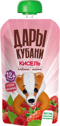 Кисель ягодный ДАРЫ КУБАНИ Клубника и малина, с 12 месяцев, 130г, фото