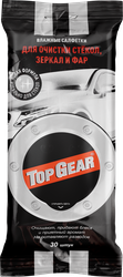 Изображение товара Салфетки влажные TOP GEAR автомобильные, для стекол, зеркал и фар, 30шт