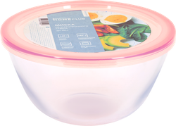 Изображение товара Миска HOMECLUB Cook&Keep с крышкой, жаропрочное стекло, 1.05л, Арт. Zb11