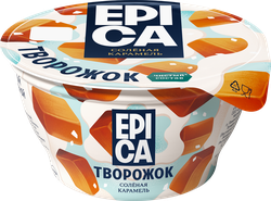 Десерт творожный EPICA Соленая карамель 7,6%, без змж, 130г, фото