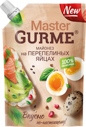 Майонез MASTER GURME на перепелиных яйцах 50,5%, 700мл, вид