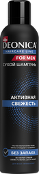 Шампунь сухой мужской DEONICA For men Активная свежесть, 250мл, детальное фото