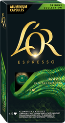 Кофе молотый в капсулах L'OR Espresso Brazil Cap, 10кап, детальное фото