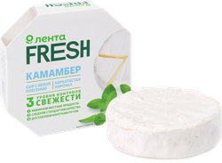 Изображение товара Сыр ЛЕНТА FRESH Камамбер 50%, без змж, 125г
