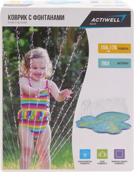Коврик надувной ACTIWELL Aqua 156х176см, с фонтанами, Арт. GB-032802, вид