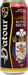Пиво темное D'ATOUR ROYAL BRUNE фильтрованное пастеризованное 6,4%, 0.5л, вид