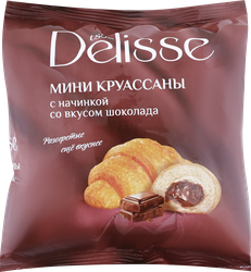 Круассаны DELISSE с начинкой со вкусом шоколада, 300г, фотография
