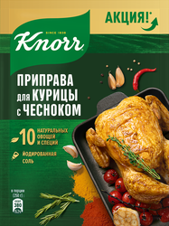 Приправа для курицы KNORR с чесноком, 24г, детальное фото