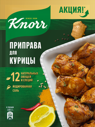 Приправа для курицы KNORR, 25г, вид