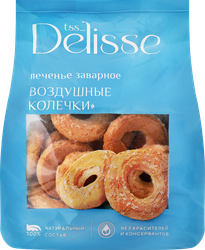 Печенье заварное DELISSE Воздушные колечки, 100г, вид