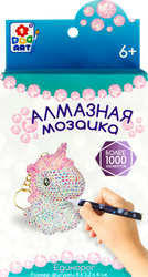 Набор для создания брелока 1TOY Алмазная мозаика в ассортименте, Арт. Т22982,Т22983, изображение