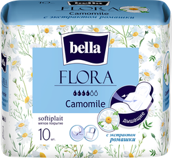 Прокладки гигиенические BELLA Flora Camomile, 10шт, детальное фото