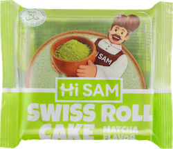 Рулет HI SAM со вкусом зеленого чая матча, 70г, картинка