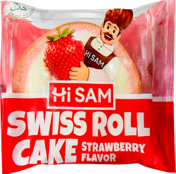 Рулет HI SAM со вкусом клубники, 70г, картинка
