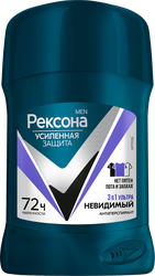 Антиперспирант-стик мужской РЕКСОНА Men Ультраневидимый, 50мл, крупный план