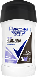 Антиперспирант-стик женский РЕКСОНА Ультраневидимая, 40мл, крупный план