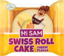 Рулет HI SAM со вкусом сыра, 70г, вид