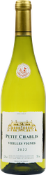 Вино PETIT CHABLIS Вьей Винь Бургундия сортовое ординарное белое сухое, 0.75л, крупный план
