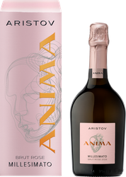 Вино игристое ARISTOV ANIMA MILLESIMATO розовое брют, п/у, 0,75л, картинка