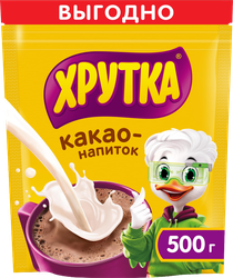 Какао-напиток быстрорастворимый ХРУТКА, 500г, крупный план