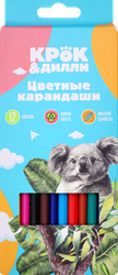 Набор цветных карандашей КРОК&ДИЛЛИ, Арт. LTA025, 12шт, фото