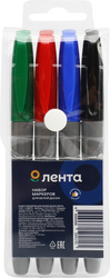 Набор маркеров для белой доски ЛЕНТА 4 цвета, Арт. LTA0719053, 4шт, изображение