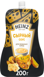 Соус HEINZ Сырный, на основе растительных масел, 200г, крупный план