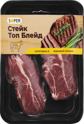 Стейк из говядины SUPER Топ Блейд, 250г, фото