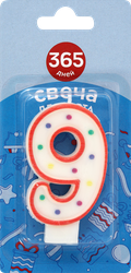 Свечи для торта 365 ДНЕЙ Цифра 9, фотография