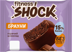 Брауни FITNESSHOCK Горячий шоколад, 50г, картинка