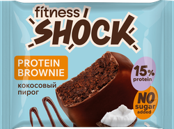 Брауни FITNESSHOCK Кокосовый пирог, 50г, изображение