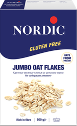 Хлопья овсяные безглютеновые NORDIC крупные, 500г, детальное фото