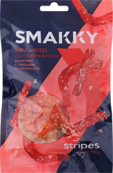 Кальмар вяленый SMAKKY По-шанхайски, с перцем и кунжутом, полоски, 70г, фото