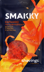 Кальмар вяленый SMAKKY По-шанхайски, с перцем и кунжутом, стружка, 70г, изображение