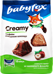 Конфеты вафельные BABYFOX Creamy Choco молочно-ореховые, 100г, изображение
