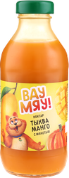 Изображение товара Нектар детский ВАУ МЯУ! Тыква, манго с мякотью, 0.33л