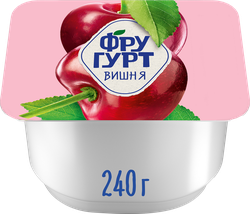 Йогурт ФРУГУРТ Вишня 2%, без змж, 240г, детальное фото