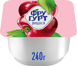 Йогурт ФРУГУРТ Вишня 2%, без змж, 240г, картинка